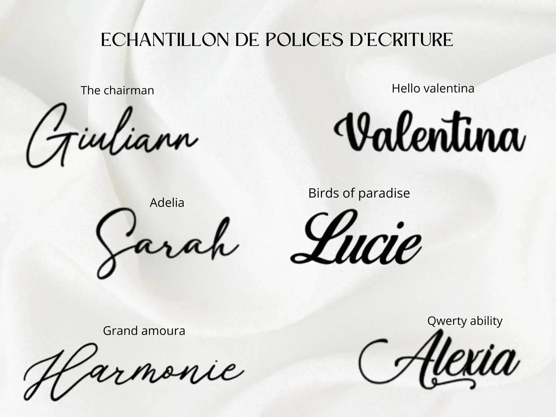 POLICES D'ECRITURE