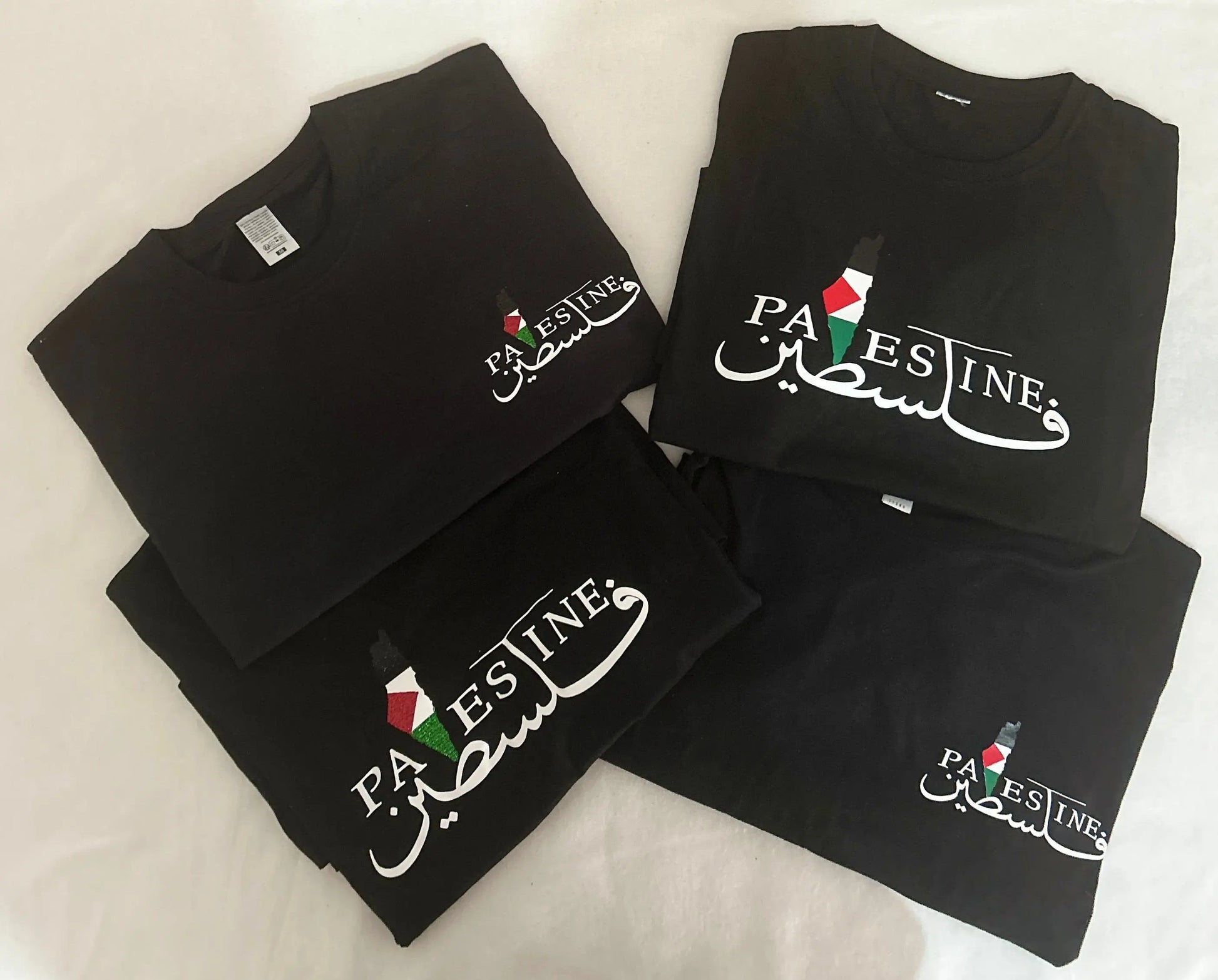 T-SHIRT PALESTINE PETIT LOGO LS CUSTOM